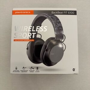 Plantronics BackBeat FIT 6100 Wireless Sport On-Ear Headphones - Black